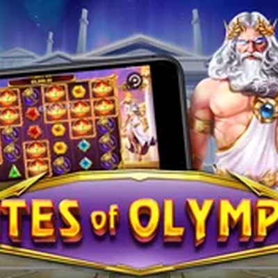 Кадр игры Gates of Olympus (Pragmatic Play)